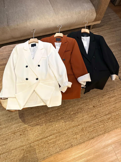 Double Breasted Loose Blazer